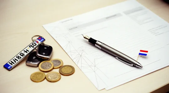 Autoverkoop documenten RDW kentekencard Nederland bureauopstelling