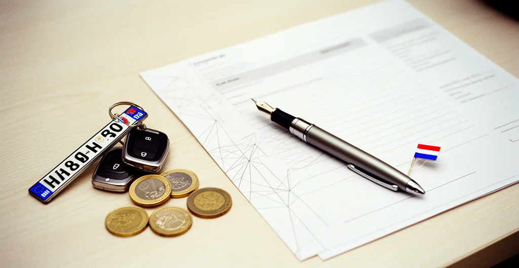 Autoverkoop documenten RDW kentekencard Nederland bureauopstelling